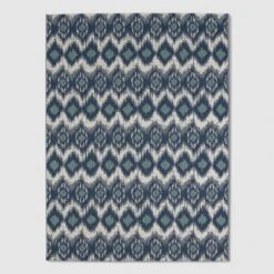 Ikat Outdoor Rug Blue - Threshold™ -Outdoor Furniture Store GUEST 02d8b5bb 8882 41a0 9196 6e979d4f2286