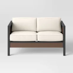 Bryant 2pc Faux Wood Patio Loveseat & Coffee Table - Gray/Natural - Threshold™ 4 Bryant 2pc Faux Wood Patio Loveseat & Coffee Table - Gray/Natural - Threshold™ -Outdoor Furniture Store GUEST 05b58bcc 6055 4060 86c3 573372c6e051