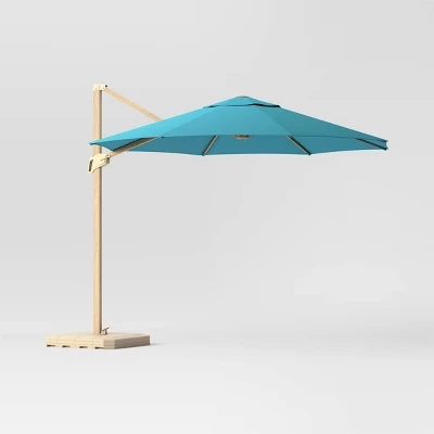 11'x11' Offset Patio Umbrella - Light Wood Pole - Threshold™ 11'x11' Offset Patio Umbrella - Light Wood Pole - Threshold™ -Outdoor Furniture Store GUEST 081b8e95 cf68 4752 adda 7a85d0a3bba3