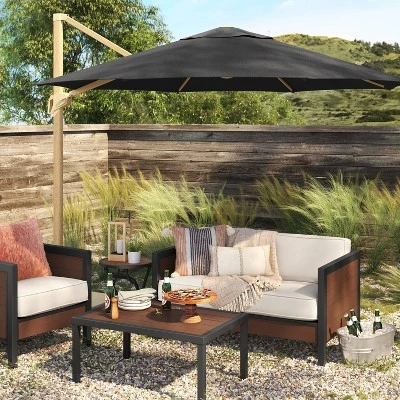 11'x11' Offset Patio Umbrella - Light Wood Pole - Threshold™ 11'x11' Offset Patio Umbrella - Light Wood Pole - Threshold™ -Outdoor Furniture Store GUEST 08dd5786 a9ad 4db2 b373 02e797692141