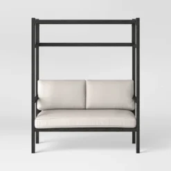 Ryegate 2pc 4' Mini Patio Daybed With Ottoman Weathered Teak - Threshold™ 4 Ryegate 2pc 4' Mini Patio Daybed With Ottoman Weathered Teak - Threshold™ -Outdoor Furniture Store GUEST 21a748c0 b63f 40d1 bcbd 1159f522c39f