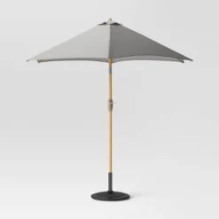 9'x9' Market Patio Umbrella - Light Wood Pole - Threshold™ 14 9'x9' Market Patio Umbrella - Light Wood Pole - Threshold™ -Outdoor Furniture Store GUEST 32f5cb95 d51b 4c1f 9ef5 3c229603e181