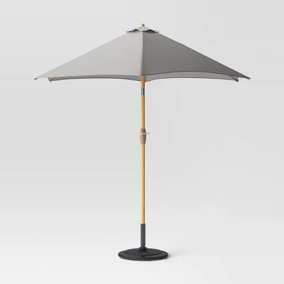 9'x9' Market Patio Umbrella - Light Wood Pole - Threshold™ 9'x9' Market Patio Umbrella - Light Wood Pole - Threshold™ -Outdoor Furniture Store GUEST 32f5cb95 d51b 4c1f 9ef5 3c229603e181