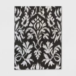Garden Ikat Outdoor Rug Black - Threshold 4 Garden Ikat Outdoor Rug Black - Threshold -Outdoor Furniture Store GUEST 33938ad3 89b8 489f a7cd 663319b8f080