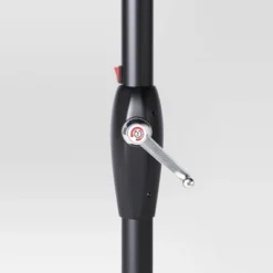 10'x6' Rectangular Solar Market Patio Umbrella - Black Pole - Threshold™ -Outdoor Furniture Store GUEST 357a9186 a096 4588 ad92 413fe3fcb475