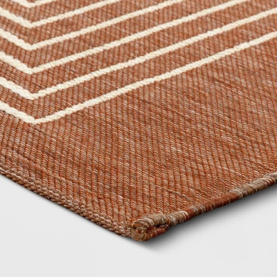 7'x10' Geometric Outdoor Rug Brown/White - Threshold™ 7'x10' Geometric Outdoor Rug Brown/White - Threshold™ -Outdoor Furniture Store GUEST 3b7f4bde 9cd4 4d74 8e67 461a70a0086f