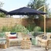11'x11' Offset Solar Outdoor Market Umbrella Navy - Light Wood Pole - Threshold™ 1 11'x11' Offset Solar Outdoor Market Umbrella Navy - Light Wood Pole - Threshold™ -Outdoor Furniture Store GUEST 3f236927 fd0f 4327 9970 d125eeeeb5ca