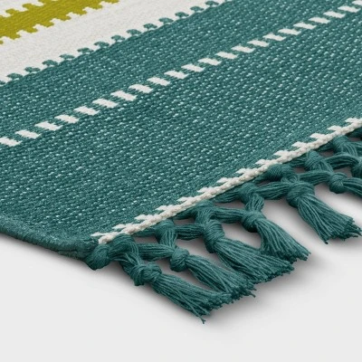 5'x7' Textural Stripe Rectangular Woven Outdoor Area Rug Light Green - Threshold™ 5'x7' Textural Stripe Rectangular Woven Outdoor Area Rug Light Green - Threshold™ -Outdoor Furniture Store GUEST 4e3f6499 a474 46c2 a269 7fd57872ce95