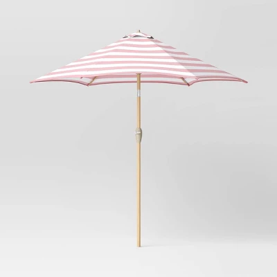 9'x9' Market Patio Umbrella - Light Wood Pole - Threshold™ 9'x9' Market Patio Umbrella - Light Wood Pole - Threshold™ -Outdoor Furniture Store GUEST 50dc901c 1c8f 4610 b488 8336b61f4046