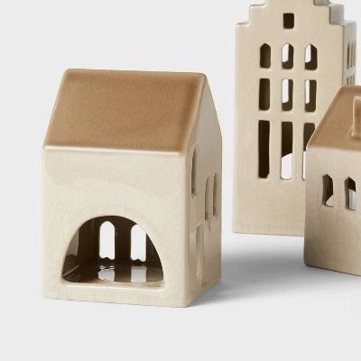 3pc Ceramic House LED Tea Light Holder Set - Threshold™ designed with Studio McGee 3pc Ceramic House LED Tea Light Holder Set - Threshold™ Designed With Studio McGee -Outdoor Furniture Store GUEST 50ecbade 653e 426b bcef 1589dd55d8a8