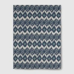 Ikat Outdoor Rug Blue - Threshold™ -Outdoor Furniture Store GUEST 53e27868 ec29 44a9 b115 063433caf84c