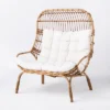Wicker & Metal Outdoor Patio Chair, Egg Chair Natural - Threshold™ Designed With Studio McGee -Outdoor Furniture Store GUEST 563d0245 b681 46de b4bf d455c8c4ac02