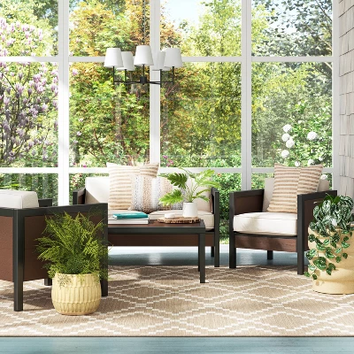 Bryant 2pc Faux Wood Patio Loveseat & Coffee Table - Gray/Natural - Threshold™ Bryant 2pc Faux Wood Patio Loveseat & Coffee Table - Gray/Natural - Threshold™ -Outdoor Furniture Store GUEST 5bb70797 b407 4ba5 b611 1f0db088f83a