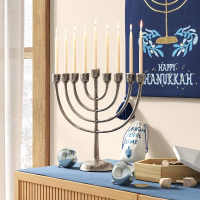 Classic Cast Aluminum Menorah Antique Silver - Threshold™ Classic Cast Aluminum Menorah Antique Silver - Threshold™ -Outdoor Furniture Store GUEST 5f92e6ec 687a 4069 aab5 b1e78385f961