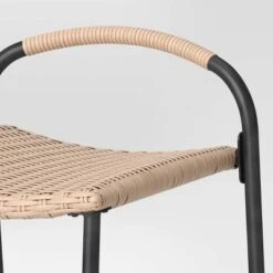 Popperton 2pk Arched Wicker Bar Height Patio Chairs, Outdoor Furniture - Black - Threshold™ Designed With Studio McGee 5 Popperton 2pk Arched Wicker Bar Height Patio Chairs, Outdoor Furniture - Black - Threshold™ Designed With Studio McGee -Outdoor Furniture Store GUEST 6461d5e1 cebd 4a43 a1ce 3951045fe009