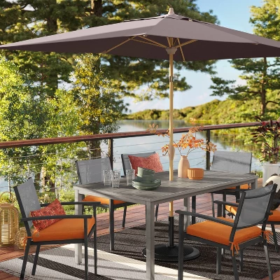 7'x10' Oversized Stripe Outdoor Rug Charcoal Gray - Threshold™ 7'x10' Oversized Stripe Outdoor Rug Charcoal Gray - Threshold™ -Outdoor Furniture Store GUEST 6599ff15 9368 4a02 8011 ab8d76f1be4f