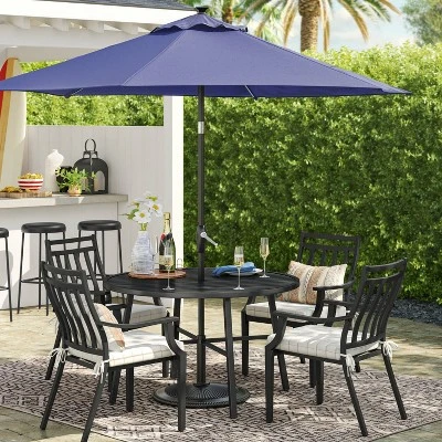 9'x9' Market Solar Patio Umbrella - Black Pole - Threshold™ 9'x9' Market Solar Patio Umbrella - Black Pole - Threshold™ -Outdoor Furniture Store GUEST 6c9294df 5383 4e8f a9e2 4c99c6b844ab 1
