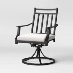 Fairmont 2pk Metal Patio Swivel Rocking Dining Chair - Threshold -Outdoor Furniture Store GUEST 724a742c bead 41f0 9a30 9b11482fa479
