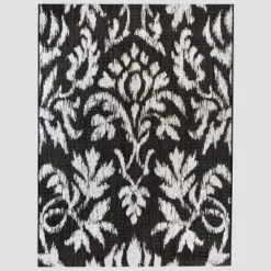 Garden Ikat Outdoor Rug Black - Threshold 5 Garden Ikat Outdoor Rug Black - Threshold -Outdoor Furniture Store GUEST 7a75eaef 317d 4f33 8f8f 6b88e002a83d