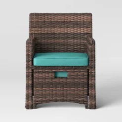 Halsted 5pc Wicker Small Space Patio Furniture Set - Threshold™ -Outdoor Furniture Store GUEST 7da52616 f807 45db b6ea bca278143673