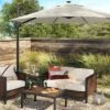 11'x11' Offset Solar Patio Umbrella - Black Pole - Threshold™ -Outdoor Furniture Store GUEST 93f9d10f 1bf4 4542 b43d 383bb3711557