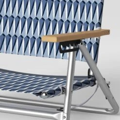 5 Position Beach Chair With Aluminum Frame & Wood Arms - Threshold™ 6 5 Position Beach Chair With Aluminum Frame & Wood Arms - Threshold™ -Outdoor Furniture Store GUEST 97ae4a09 d58f 41af b73d 625d9a0d66e8
