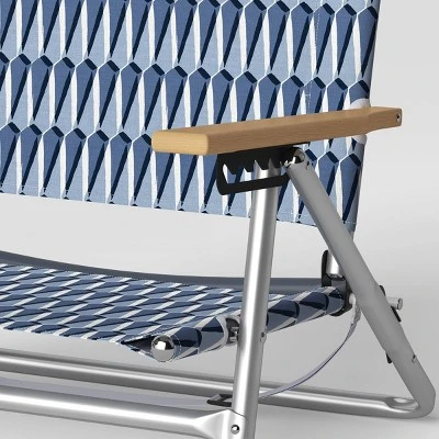 5 Position Beach Chair with Aluminum Frame & Wood Arms - Threshold™ 5 Position Beach Chair With Aluminum Frame & Wood Arms - Threshold™ -Outdoor Furniture Store GUEST 97ae4a09 d58f 41af b73d 625d9a0d66e8