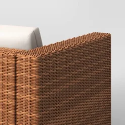 Brookfield Steel Wicker Loveseat - Light Brown - Threshold™ -Outdoor Furniture Store GUEST 98eccf06 7d43 4dab b2ee 17a0f019ccde