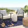 7'x10' Thin Stripe Rectangular Woven Outdoor Area Rug Navy/Ivory - Threshold™ -Outdoor Furniture Store GUEST 99056b4e 4e16 48ff 9189 51d21b2ccac8