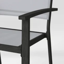 2pc Ryegate Weathered Teak Sling Outdoor Patio Dining Chairs Arm Chairs Gray - Threshold™ -Outdoor Furniture Store GUEST 9be3cb3a acf0 4a9f bdb8 621b94a63f73