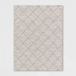 Mira Geometric Diamond Indoor/Outdoor Rug Cream - Threshold™ -Outdoor Furniture Store GUEST 9efef2e1 782b 477d a56d 2f1603a4d887