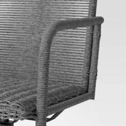 2pc Granby Padded Wicker Outdoor Patio Dining Chairs Swivel Chairs Gray - Threshold™ -Outdoor Furniture Store GUEST a2329e13 28a4 4d79 b964 0664d43c43fa