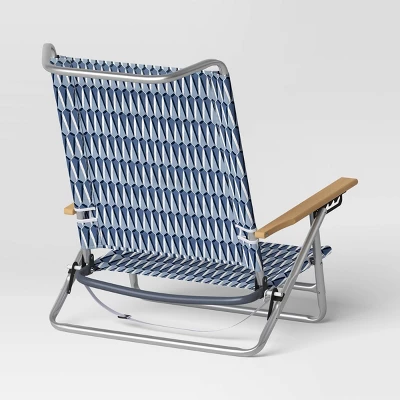 5 Position Beach Chair with Aluminum Frame & Wood Arms - Threshold™ 5 Position Beach Chair With Aluminum Frame & Wood Arms - Threshold™ -Outdoor Furniture Store GUEST a2ecffc2 8298 48e2 9451 f769ebfbd8ba
