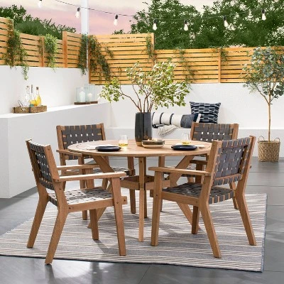 Bluffdale Wood 6 Person Round Patio Dining Table, Outdoor Furniture - Threshold™ designed with Studio McGee Bluffdale Wood 6 Person Round Patio Dining Table, Outdoor Furniture - Threshold™ Designed With Studio McGee -Outdoor Furniture Store GUEST a358c241 bc2d 4d39 8254 3a4fbf84c06f