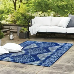 7' X 10' Outdoor Rug Indigo Dye - Threshold™ -Outdoor Furniture Store GUEST adbd2a70 92fe 4ff7 82bd d4bbdcc29b29