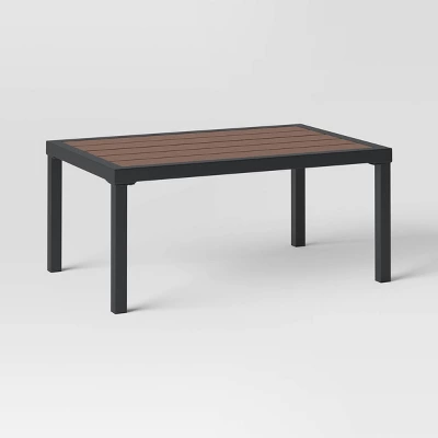 Bryant 2pc Faux Wood Patio Loveseat & Coffee Table - Gray/Natural - Threshold™ Bryant 2pc Faux Wood Patio Loveseat & Coffee Table - Gray/Natural - Threshold™ -Outdoor Furniture Store GUEST b1ce228e 4d90 41bf 8569 6b971c072569