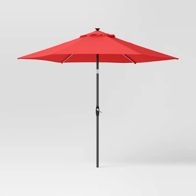 9'x9' Market Solar Patio Umbrella - Black Pole - Threshold™ 9'x9' Market Solar Patio Umbrella - Black Pole - Threshold™ -Outdoor Furniture Store GUEST ba85e5df 6421 46b1 bdf3 9dbaa9526283