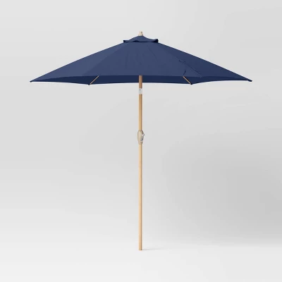 9'x9' Market Patio Umbrella - Light Wood Pole - Threshold™ 9'x9' Market Patio Umbrella - Light Wood Pole - Threshold™ -Outdoor Furniture Store GUEST be73022e d97d 40e5 9e1f 587397b2c049