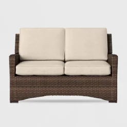 Halsted Wicker Patio Loveseat - Threshold 4 Halsted Wicker Patio Loveseat - Threshold -Outdoor Furniture Store GUEST c10eda52 f2ba 4abd b5cc 50b37118c7ba