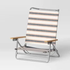 5 Position Beach Chair With Aluminum Frame & Wood Arms - Threshold™ 9 5 Position Beach Chair With Aluminum Frame & Wood Arms - Threshold™ -Outdoor Furniture Store GUEST d2e94553 3e7d 44b8 b63a 18242f0ec942
