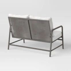 Granby Padded Wicker Patio Loveseat - Gray - Threshold™ -Outdoor Furniture Store GUEST d30d4d74 4ffa 4ced b16e bb927b130223