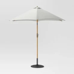 9'x9' Market Patio Umbrella - Light Wood Pole - Threshold™ 15 9'x9' Market Patio Umbrella - Light Wood Pole - Threshold™ -Outdoor Furniture Store GUEST d4427da4 9c2a 44bc 98d3 b83d00a8e056