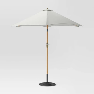 9'x9' Market Patio Umbrella - Light Wood Pole - Threshold™ 9'x9' Market Patio Umbrella - Light Wood Pole - Threshold™ -Outdoor Furniture Store GUEST d4427da4 9c2a 44bc 98d3 b83d00a8e056