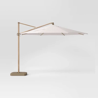 11'x11' Offset Patio Umbrella - Light Wood Pole - Threshold™ 11'x11' Offset Patio Umbrella - Light Wood Pole - Threshold™ -Outdoor Furniture Store GUEST d7b30535 8f96 400e a9ef c247067c3f11