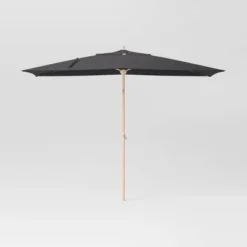 10'x6' Rectangular Market Patio Umbrella - Light Wood Pole - Threshold™ -Outdoor Furniture Store GUEST d89187f0 45e4 4db4 80b8 710bf9167e62
