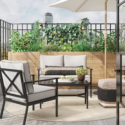 Searsburg Aluminum Deep Seating Outdoor Patio Chair, Club Chairs Black - Threshold™ Searsburg Aluminum Deep Seating Outdoor Patio Chair, Club Chairs Black - Threshold™ -Outdoor Furniture Store GUEST dec3319a 5154 4d91 b7ee 458102deb96a 1