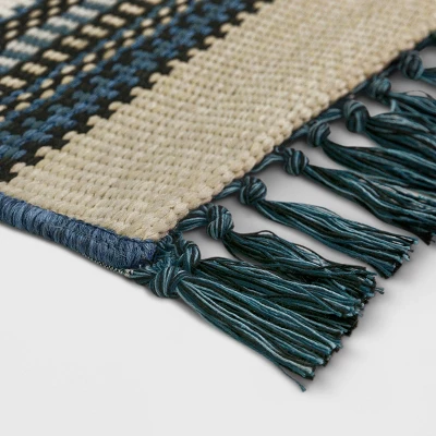 7' x 10' Stripe Outdoor Rug Blue/Beige - Threshold™ 7' X 10' Stripe Outdoor Rug Blue/Beige - Threshold™ -Outdoor Furniture Store GUEST ded67e4c d8df 4ed6 afe3 a89df397abd8