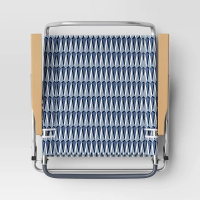 5 Position Beach Chair with Aluminum Frame & Wood Arms - Threshold™ 5 Position Beach Chair With Aluminum Frame & Wood Arms - Threshold™ -Outdoor Furniture Store GUEST df33586e 5c96 402f bbf5 1ea58192bcc5