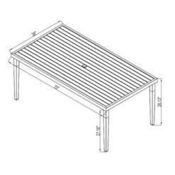 Fairmont Rectangle Steel Patio Dining Table, Outdoor Furniture - Black - Threshold™ -Outdoor Furniture Store GUEST efc5895e 1526 4628 a056 bed43df62610