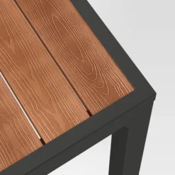 Bryant 6 Person Faux Wood Rectangle Patio Dining Table - Gray/Natural Wood - Threshold™ -Outdoor Furniture Store GUEST fe0a4618 2959 4bc4 8d9a 99dfcf05fb48